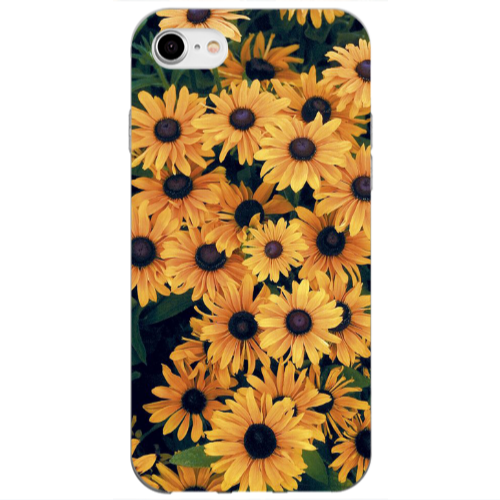 Apple iPhone 7 Daisy Transparent Silicone TPU Θήκη