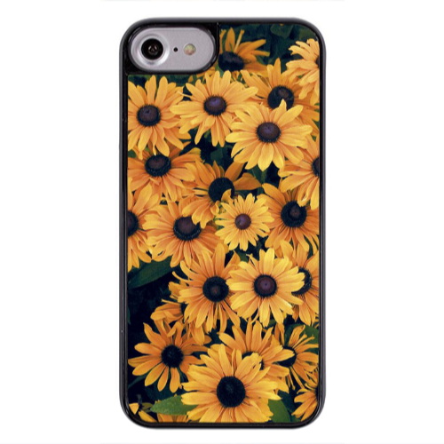 Apple iPhone 7 Daisy Black Glossy Θήκη