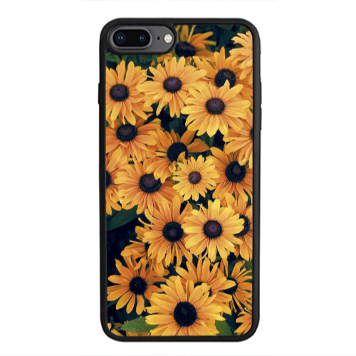 Apple iPhone 7 Plus Daisy Black Glossy Θήκη