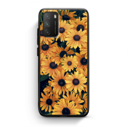 Xiaomi Poco M3 Daisy Black Glossy Θήκη