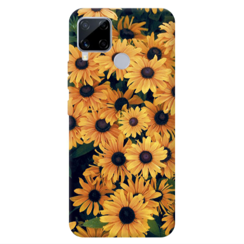 Realme C25 Daisy Transparent Silicone TPU Θήκη