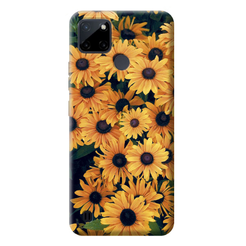 Realme C25Y Daisy Transparent Silicone TPU Θήκη