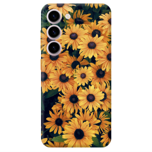 Samsung S23 Daisy Transparent Silicone TPU Θήκη