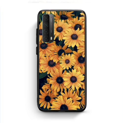 Huawei P Smart 2021 Daisy Black Glossy Θήκη