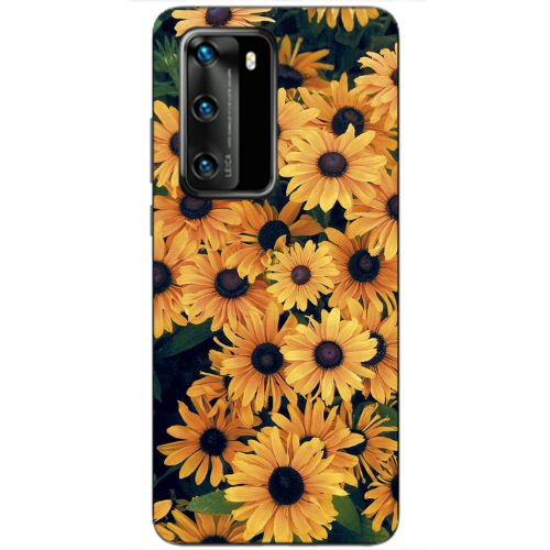 Huawei P40 Daisy Transparent Silicone TPU Θήκη