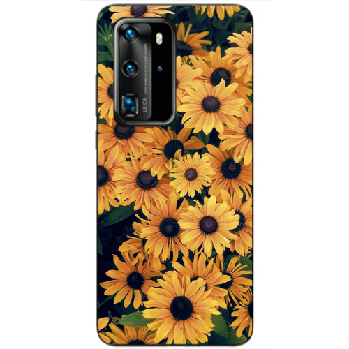 Huawei P40 Pro Daisy Transparent Silicone TPU Θήκη