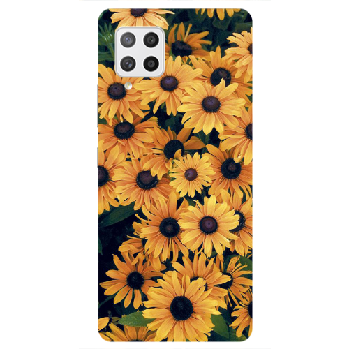 Samsung A42 5G Daisy Transparent Silicone TPU Θήκη