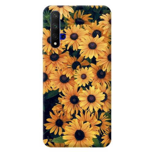 Huawei Nova 5 T Daisy Transparent Silicone TPU Θήκη