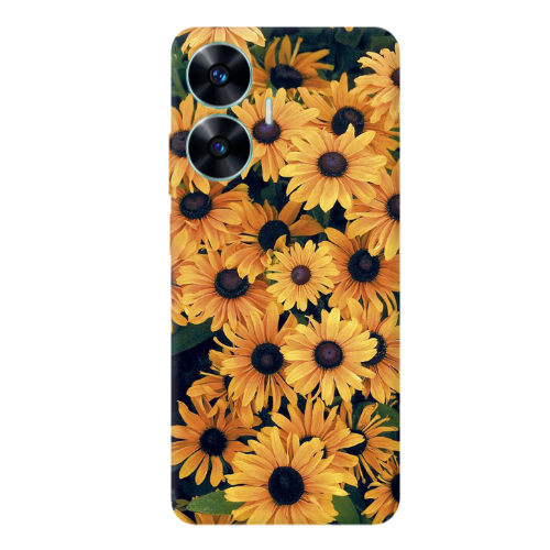 Realme C55 Daisy Transparent Silicone TPU Θήκη