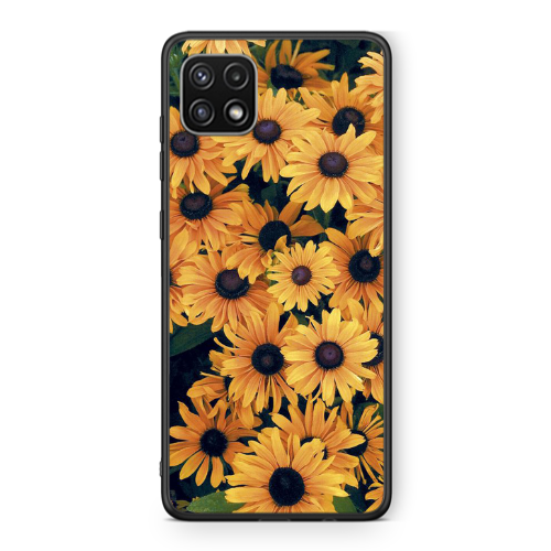 Samsung A22 5G Daisy Black Glossy Θήκη