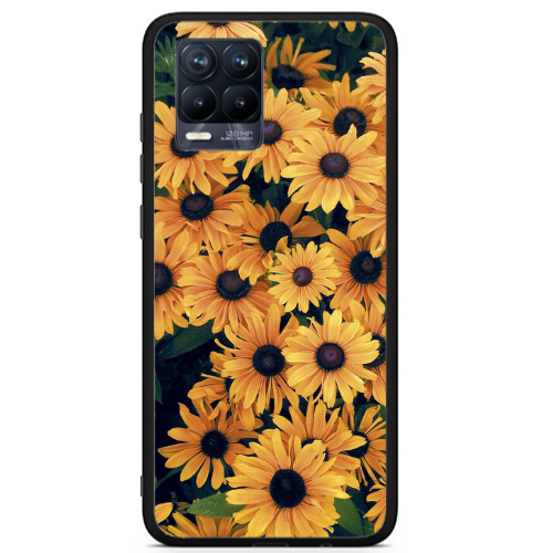 Realme 8 i Daisy Black Glossy Θήκη