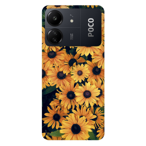 Xiaomi Poco C65 Daisy Transparent Silicone TPU Θήκη