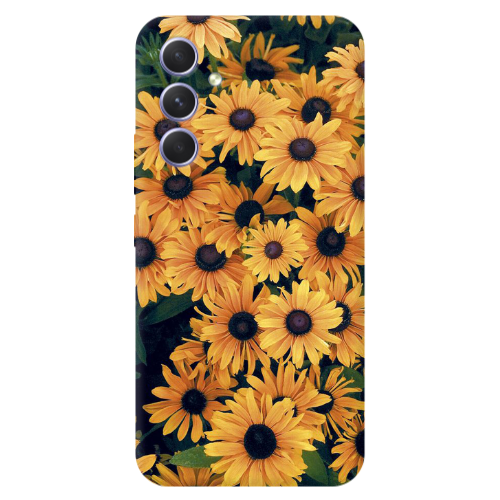 Samsung A55 Daisy Transparent Silicone TPU Θήκη