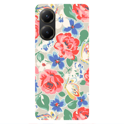 Xiaomi Poco X7 Pro Lady roses Transparent Silicone TPU Θήκη