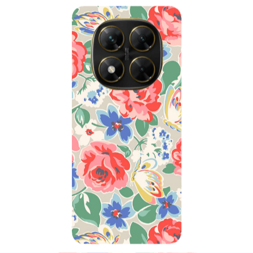 Xiaomi Poco X7 Lady roses Transparent Silicone TPU Θήκη