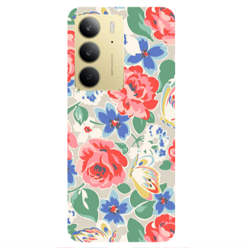 Realme C 75 Lady roses Transparent Silicone TPU Θήκη