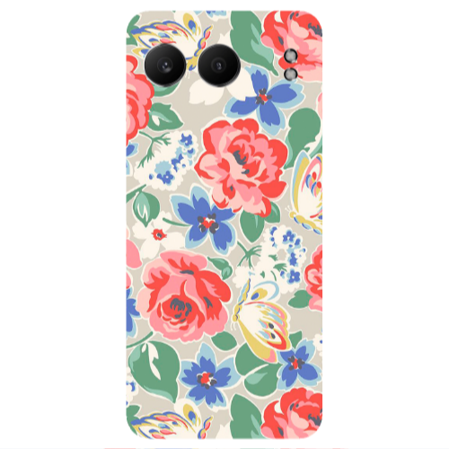 Oneplus Nord 4 Lady roses Transparent Silicone TPU Θήκη