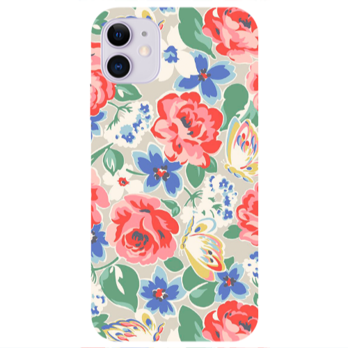 Apple iPhone 11  Lady roses Transparent Silicone TPU Θήκη
