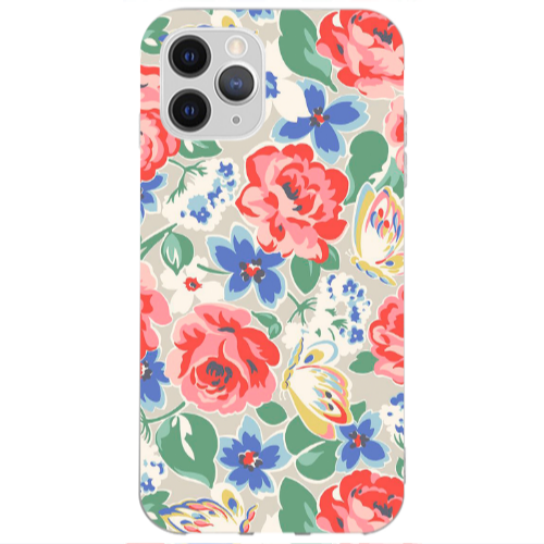 Apple iPhone 11 Pro Lady roses Transparent Silicone TPU Θήκη
