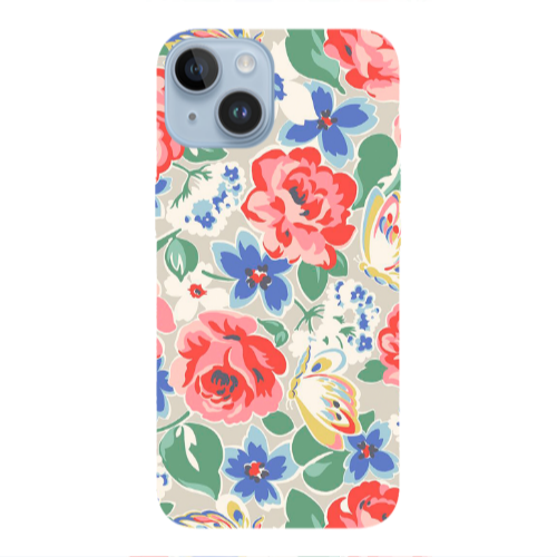 Apple iPhone 14  Lady roses Transparent Silicone TPU Θήκη