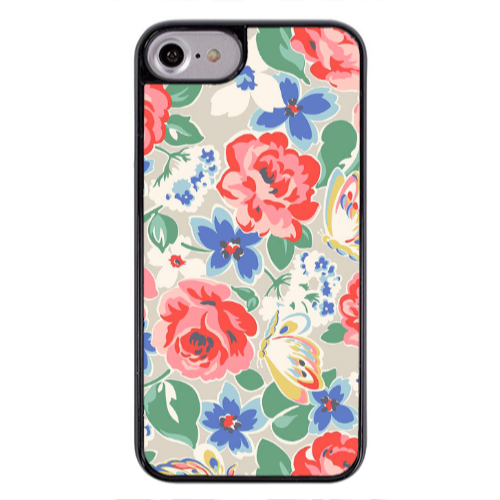 Apple iPhone 7 Lady roses Black Glossy Θήκη