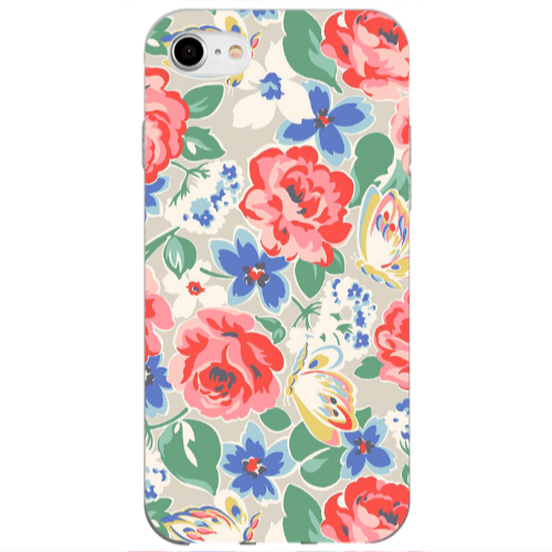 Apple iPhone SE 2020 Lady roses Transparent Silicone TPU Θήκη