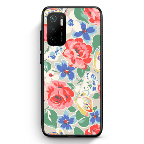 Xiaomi Poco M3 Pro Lady roses Black Glossy Θήκη