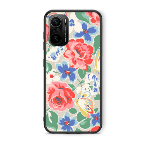 Xiaomi Poco F3 Lady roses Black Glossy Θήκη