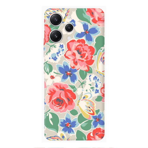 Xiaomi Redmi 12 Lady roses Transparent Silicone TPU Θήκη