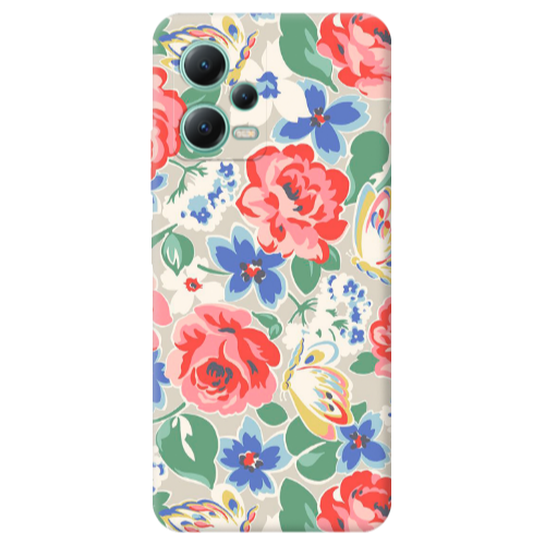 Xiaomi Redmi Note 12 Pro Plus 5G Lady roses Transparent Silicone TPU Θήκη