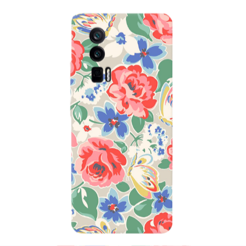Xiaomi Poco F5 Pro Lady roses Transparent Silicone TPU Θήκη