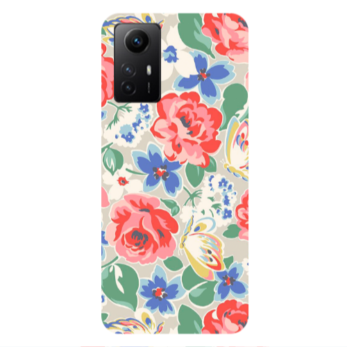 Xiaomi Redmi Note 12s Lady roses Transparent Silicone TPU Θήκη