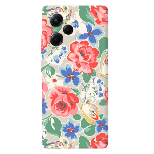 Xiaomi Poco X5 Pro Lady roses Transparent Silicone TPU Θήκη