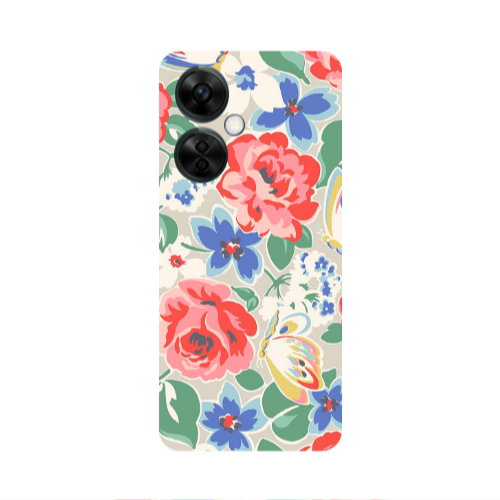 Oneplus Nord CE 3 Lite 5G Lady roses Transparent Silicone TPU Θήκη