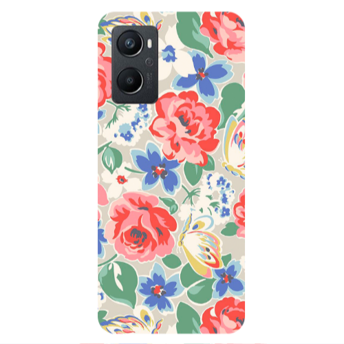 Oppo A 96 Lady roses Transparent Silicone TPU Θήκη