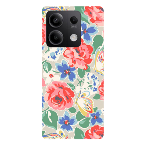 Xiaomi Redmi Note 13 5G Lady roses Transparent Silicone TPU Θήκη