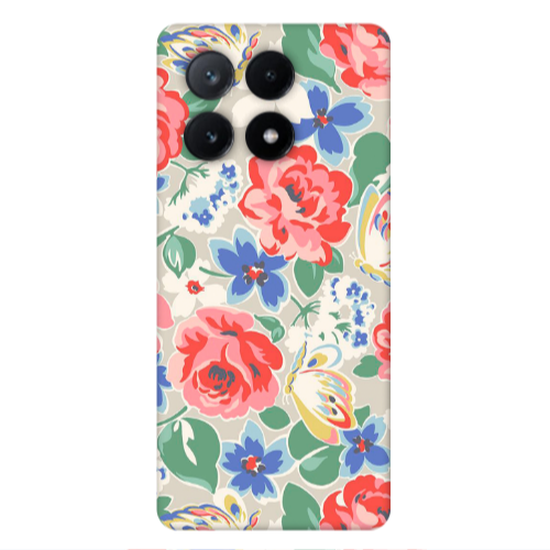 Xiaomi Poco X6Pro 5G Lady roses Transparent Silicone TPU Θήκη