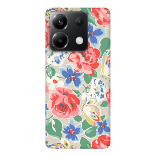 Xiaomi Poco X6 5G Lady roses Transparent Silicone TPU Θήκη