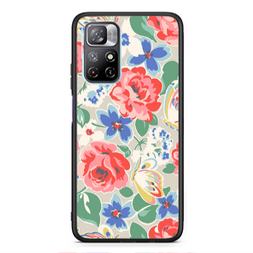 Xiaomi Poco M4 Pro 5G Lady roses Black Glossy Θήκη
