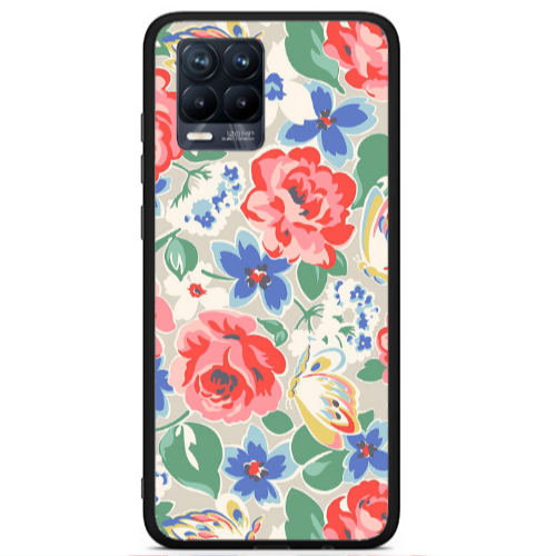 Realme 8 i Lady roses Black Glossy Θήκη