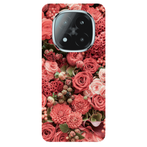 Xiaomi Redmi Note 14 Pro + 5g Rose festival Transparent Silicone TPU Θήκη