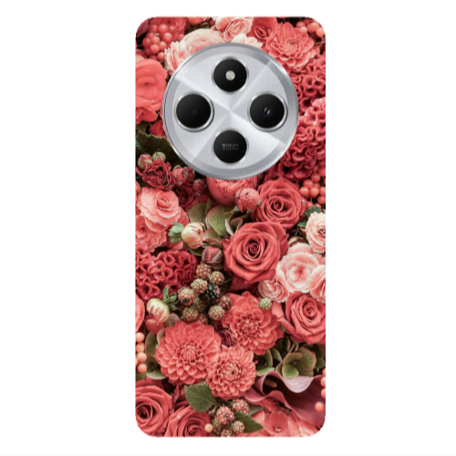 Xiaomi Redmi 14c Rose festival Transparent Silicone TPU Θήκη