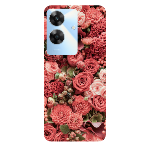Realme Note 60 Rose festival Transparent Silicone TPU Θήκη