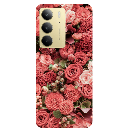 Realme C 75 Rose festival Transparent Silicone TPU Θήκη