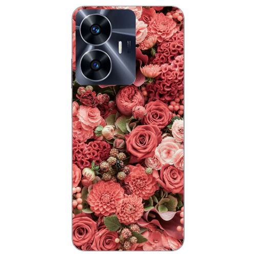 Realme Note 50 Rose festival Transparent Silicone TPU Θήκη