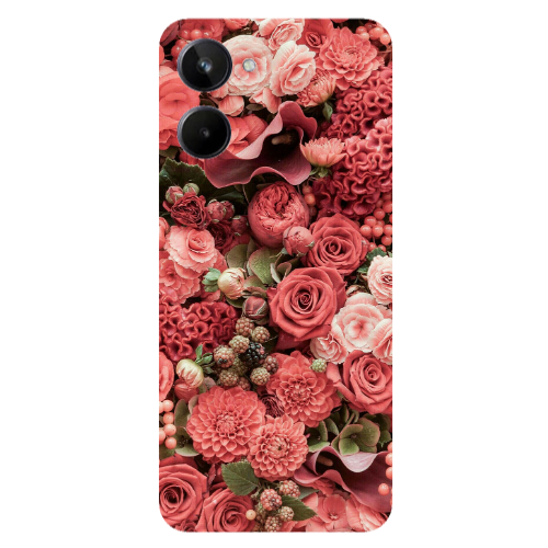 Realme 10 Rose festival Transparent Silicone TPU Θήκη
