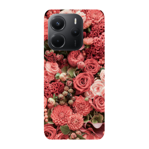 Xiaomi Redmi Note 14 Rose festival Transparent Silicone TPU Θήκη