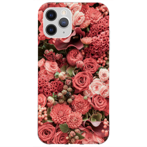 Apple iPhone 13 Pro Max Rose festival Transparent Silicone TPU Θήκη