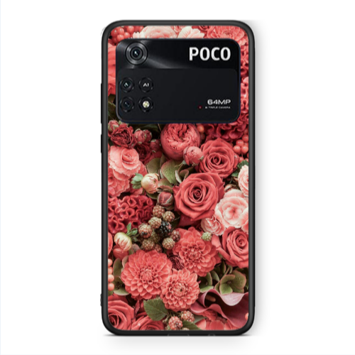 Xiaomi Poco M4 Pro 4G Rose festival Black Glossy Θήκη