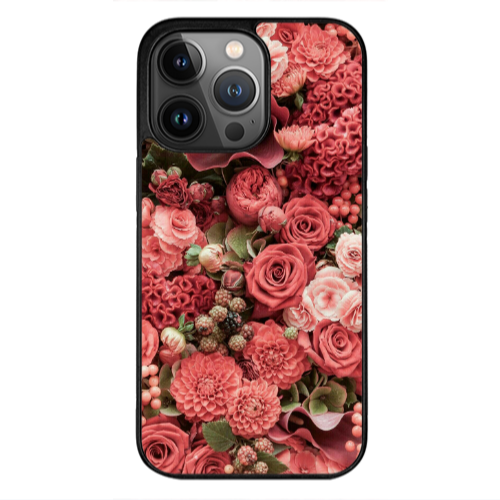 Apple iPhone 12 Pro Max Rose festival Black Glossy Θήκη